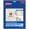 Avery Pearlized Ivory Round Labels with Sure Feed Technology, Print-to-the-Edge, 1-5/8" diameter